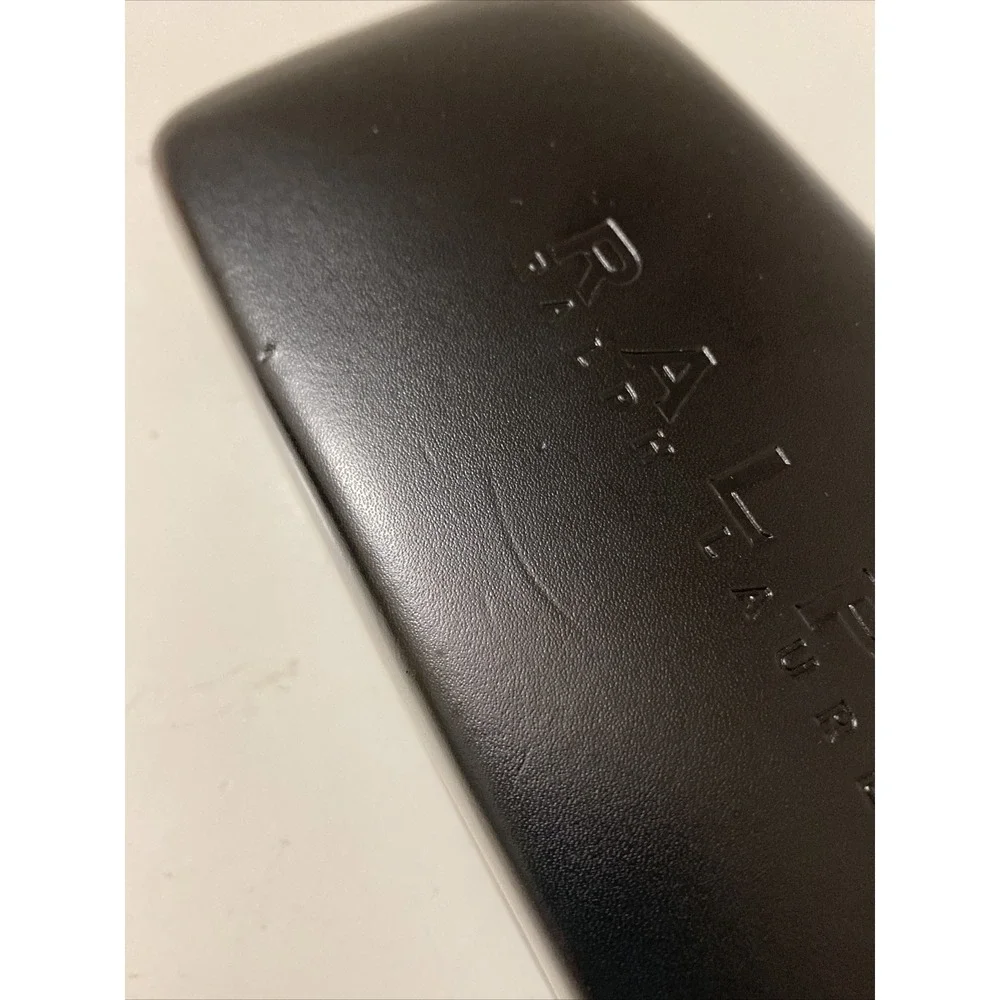 Ralph Lauren RRL Hard Shell Glasses Sunglass Case Black Eyewear Velvet Interior